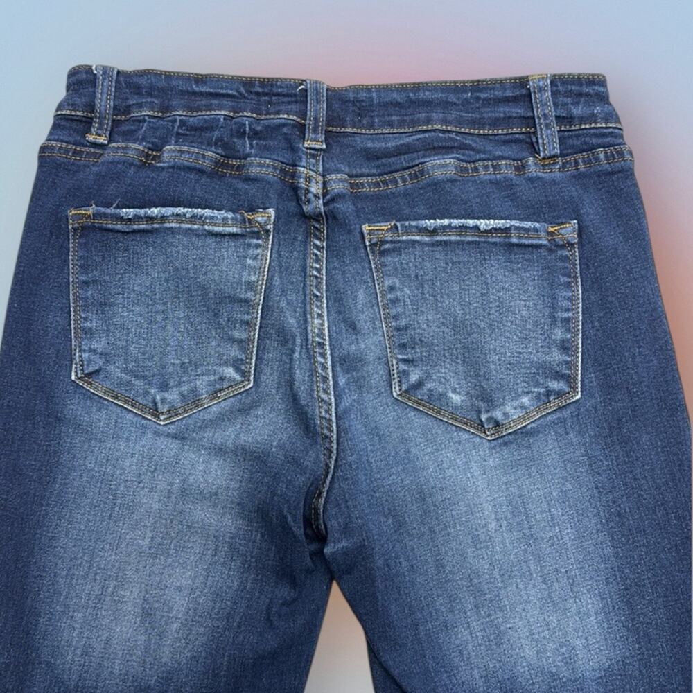 KanCan Women’s 28 Distressed Skinny Blue Jeans - Picture 3 of 5